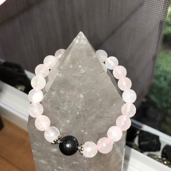 • Love You • Rose Quartz Shungite bracelet - Picture 8 of 10